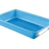 Bac Plat 5 L Bleu - Norme HACCP - 43 X 28 X Ht 7 Cm - Gilac -Magasin De Cuisine À Domicile bac plat 5 litres bleu haccp 1 main 650