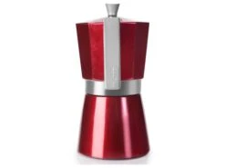 Cafetière Italienne Rouge - Evva Red - 6 Tasses - Ibili -Magasin De Cuisine À Domicile cafetiere italienne rouge 3 main 650