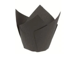 Caissette Tulipcup Noire (x 200) - Droite - Ø 5 X Ht 8 Cm - Nordia