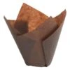 Caissette Tulipcup Marron (x 300) - Droite - Ø 3,5 X Ht 6 Cm - Nordia -Magasin De Cuisine À Domicile caissette tulipcup marron 35 1 main 800