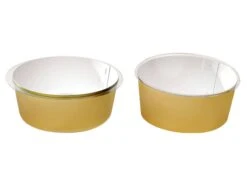 Caissettes Plastiques - Habillage Or - Ø 8 X Ht 3 Cm - Mallard Ferrière