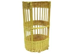 Claie à Pain En Osier - Ø 27 X Ht 52 Cm