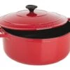 Cocotte Ronde En Fonte - Rouge - Ø 18 Cm - Le Chasseur
