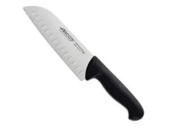 Couteau Santoku Alvéolé - Noir - 18 Cm - Arcos