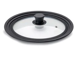 Couvercle En Verre - Bord Silicone - De 16 à 20 Cm - Ibili