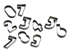 Emporte-pièce Chiffre N°0 Inox - Ht 4,5 Cm - Long 20 Cm - Gobel -Magasin De Cuisine À Domicile emporte piece chiffre inox 0 20cm 2 main 650