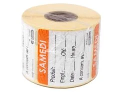 Etiquettes D'identification HACCP - Mardi -Magasin De Cuisine À Domicile etiquette dlc jour mardi 3 main 650