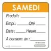 Etiquettes D'identification HACCP - Samedi -Magasin De Cuisine À Domicile etiquette dlc jour samedi 1 main 650