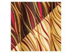 Feuille Transfert Chocolat - Ondulés Pourpre - Lot De 10 Feuilles - Décors Et Créations