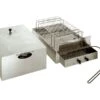 Fumoir Inox 2 étages - (fumage à Froid) -Magasin De Cuisine À Domicile fumoir inox 2 etages 1 main 800