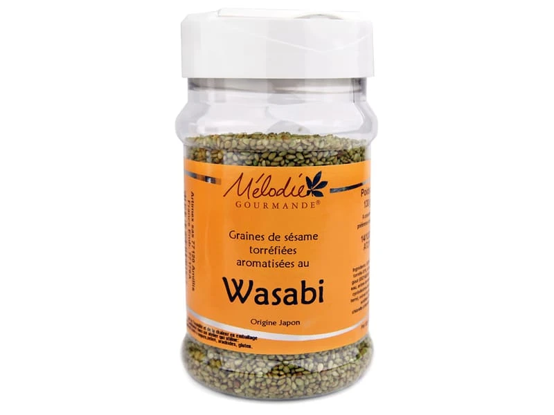 Graines De Sésame Torréfiées Au Wasabi - 130 G - Mélodie Gourmande 3 Graines De Sésame Torréfiées Au Wasabi - 130 G - Mélodie Gourmande