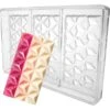 Moule Chocolat - 3 Tablettes Effet Pyramide - Martellato -Magasin De Cuisine À Domicile moule 3 tablette chocolat pyramide 1 main 800