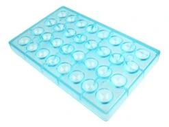 Moule Chocolat - Demi-sphère - Ø 2,6 Cm (32 Empreintes) -Magasin De Cuisine À Domicile moule chocolat demi sphere 26mm 2 main 650