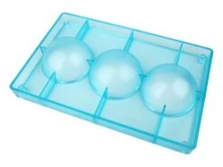 Moule Chocolat - Demi-sphère - Ø 8 Cm (3 Empreintes) -Magasin De Cuisine À Domicile moule chocolat demi sphere 80 2 main 650