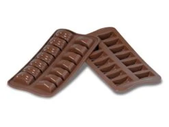 Moule Silicone Pour Chocolat - 14 Rectangles Ondulés - Easy Choc - Silikomart