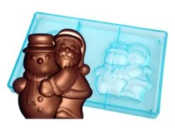 Moule Chocolat Père Noël - Avec Bonhomme De Neige