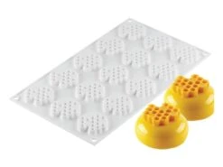 Moule Silicone Nid D'abeille - 15 Empreintes - 30 X 17,5 Cm - Silikomart