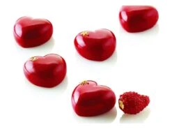 Moule Silicone - 35 Micro Cœurs Bombés - 30 X 17,5 Cm - Silikomart