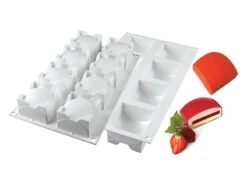 Moule Silicone - 8 Carrés Sphères - 30 X 17,5 Cm - Silikomart