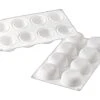 Moule Silicone - 8 Ronds Bombés Stone - 30 X 17,5 Cm - Silikomart