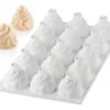 Moule Silicone - 15 Mini Rosaces Chantilly - Ø 4,7 Cm - Silikomart
