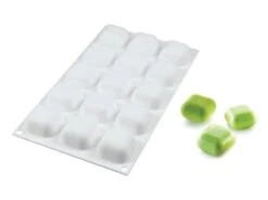 Moule Silicone - 15 Carrés Bombés - 30 X 17,5 Cm - Silikomart