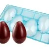 Moule Chocolat - Demi-oeuf Lisse - 4 Empreintes 13 X 8,7 Cm
