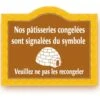 Panneau "Produits Congelés" -Magasin De Cuisine À Domicile panneau produits congeles 1 main 800