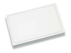Planche Polyéthylène Blanche - Avec Rigole - 40 X 30 Cm - Tellier