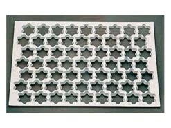 Plaque Découpoir 63 étoiles - Matfer