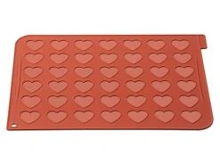 Plaque Silicone Macarons - 42 Cœurs - 40 X 30 Cm - Silikomart