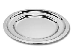 Plat Rond En Inox - Ø 33 Cm