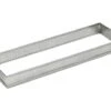 Rectangle à Tarte Perforé Inox - Ht 3,5 Cm - 20 X 7 Cm - Mallard Ferrière -Magasin De Cuisine À Domicile rectangle inox perfore 35mm 1 main 650