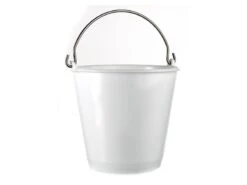 Seau En Plastique Blanc - 12 Litres