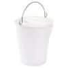 Seau Rond 12 L (sans Couvercle) - Anse Inox Avec Bec Verseur - Blanc - Gilac -Magasin De Cuisine À Domicile seau rond 12 litres 1 main 800